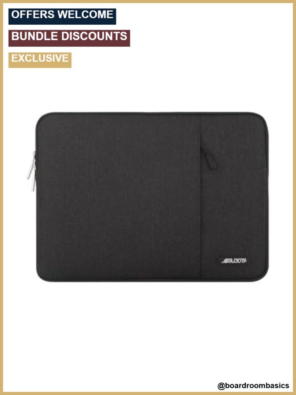 MOSISO 18.5 inch Laptop Sleeve Case Polyester Bag with Pocket